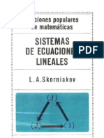 (Ed - MIR) Skorniakov - Sistemas de Ecuaciones Lineales (Esp)