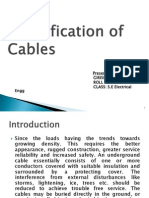 Classification of Cables