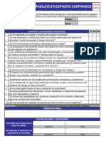 3 Checklist Trabajos en Espacios Confinados Contratistas PDF