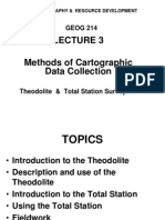 Geog 204 Lecture 3 Theodolite, Total Station 2014