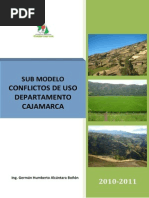 Submodelo Conflictos de Uso Departamento Cajamarca