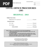 245 Legal Office Procedures R 2014