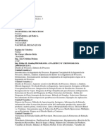 Syllabus Ingenieria de Procesos