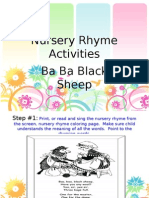 Nursery Rhyme Activities