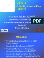 Clia & Individualized Quality Control Plan (IQCP) : Mls (Ascp)