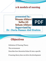 Theories & Models of Nursing