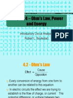 Chapter 4 - Ohm's Law, Power and Energy: Introductory Circuit Analysis Robert L. Boylestad