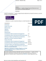 CAS 805 Single Financial Statements