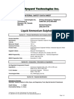 Ammonium Suplhate Liquid Msds