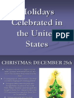 Holidays Celebrated in The United States