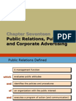 Chapter Seventeen: Public Relations, Publicity, and Corporate Advertising