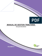 Manual de Gestión Tributaria, Guía para El Estudiante Vol. 4