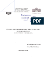 Calculo Computarizado de Estructuras y Fundaciones de Soportes de Lineas de Transmision y Distribucion