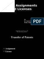 Patent Assignment and Licenses