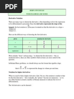 Derivative Notation: Derivative Rules With Examples and Notes