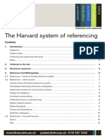 Harvard System of Referencing