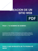 Creacion de Un Sitio Web