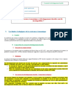 Fiche 1 - La Croissance Économique Est-Elle Compatible Avec Le Développement Durable