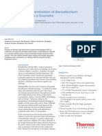 Rapid Determination of Benzalkonium Chloride in A Cosmetic: Key Words