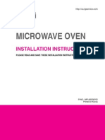 Microwave Oven: Installation Instructions