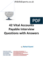 Accounts Payable Interview Questions