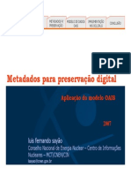 (SAYÃO) Metadados para Preservação Digital