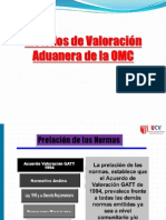 Semana 10. Metodos de Valoracion Aduanera de La Omc