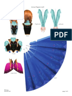 Disney Frozen Anna Papercraft Craft Printable 0913