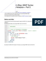 Abap Syntax Highlighting in Notepad Part 2