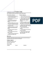 Reaction and Friction Units: Classroom Manual Objectives Shop Manual Objectives