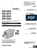 GR-D93 GR-D73 GR-D53 GR-D23: Digital Video Camera