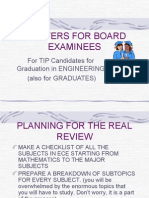 Pointers For Ece Board Examinees