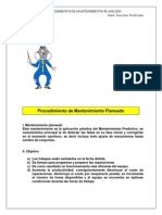 3Urfhglplhqwrgh0Dqwhqlplhqwr3Odqhdgr: Procedimiento de Mantenimiento Planeado Autor: Jose Luis Toral Luna