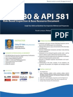 API 580 and 581risk Based Inspection