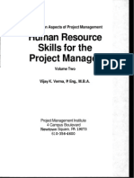 Human Resource Skills For The Project Manager The Human Aspects of Project Management, Volume 2