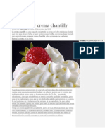 Como Hacer Crema Chantilly