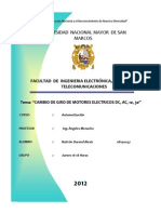 Informe II - Automatizacion - Inversion de Giro de Motores 1,3 y DC Sin Pasar Por Paro