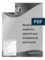 Instalacion Ventilador Hunter