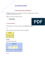 Causative Form (Active and Passive Causative)