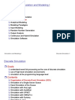 Discrete Event Simulation Modeling