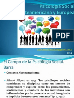 Psicología Social Norteamericana y Europea