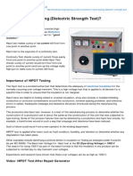  HIPOT Testing Dielectric Strength Test