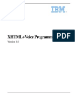 XHTML Voice Programmers Guide