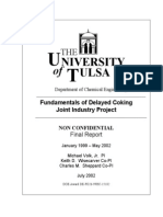 Fundamentals of Delayed Coking Joint Industry Project