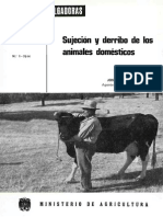 Sujecion y Derribo de Los Animales Domesticos