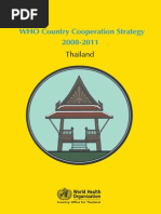 WHO Country Cooperation Strategy 2008-2011: Thailand Thailand