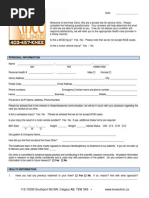 Knee Clinic Intake Forms 2013