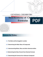 Lecture 4. Stoichiometry (Chemical Formulas)