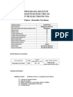 Programa Docente Máquinas Eléctricas 5º de Electrotecnia: Profesor: Bernardino Novo Ramos