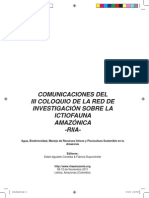 Coloquio de La Red de Investigación Sobre La Ictiofauna Amazónica PDF